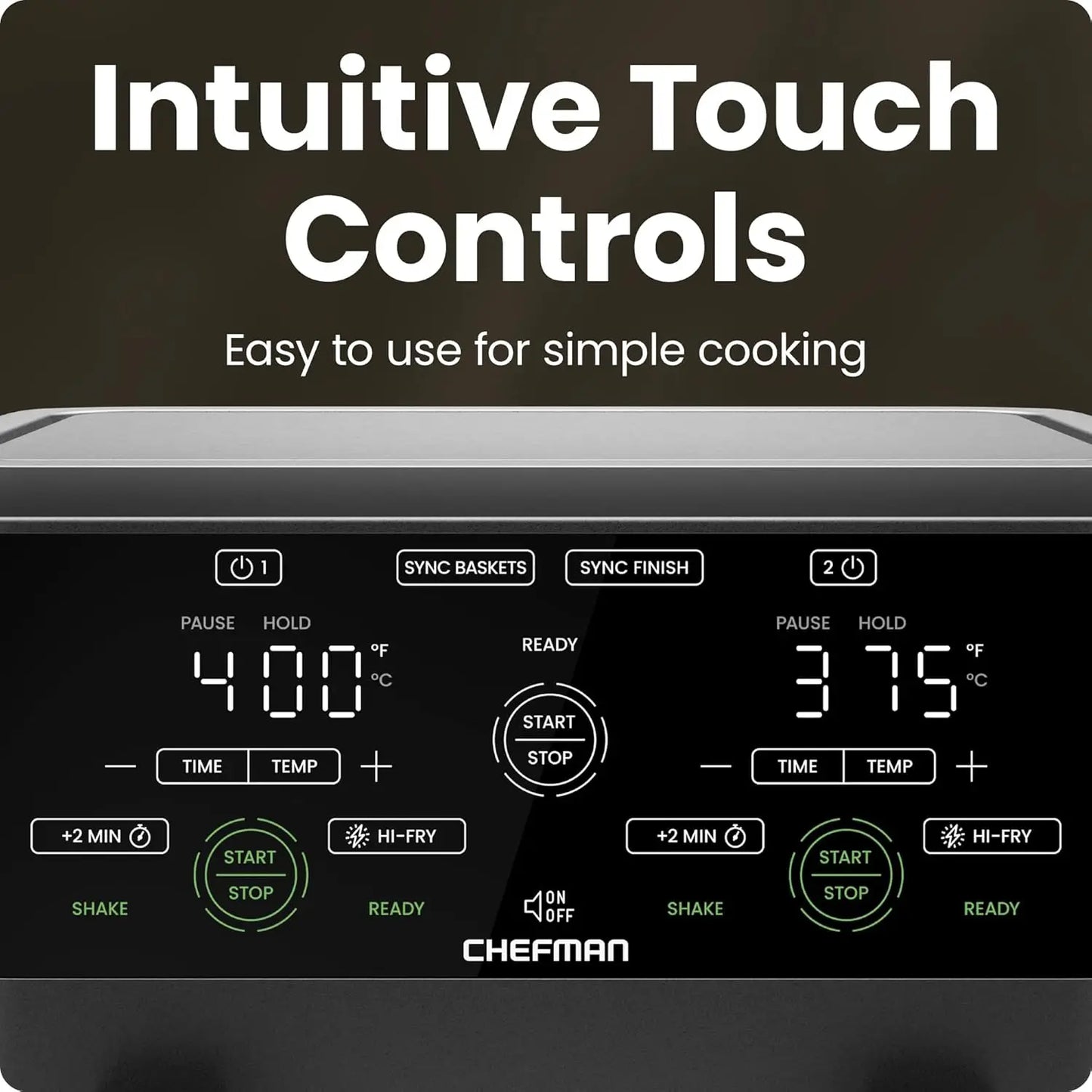 Dual Basket Air Fryer Oven With Independent Baskets