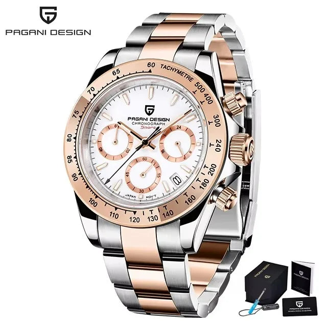 PAGANI DESIGN Men's Sports Quartz Watch With Sapphire Crystal