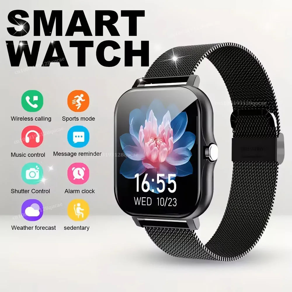 Smart Watch With Blood Oxygen And Blood Pressure Monitor Bluetooth