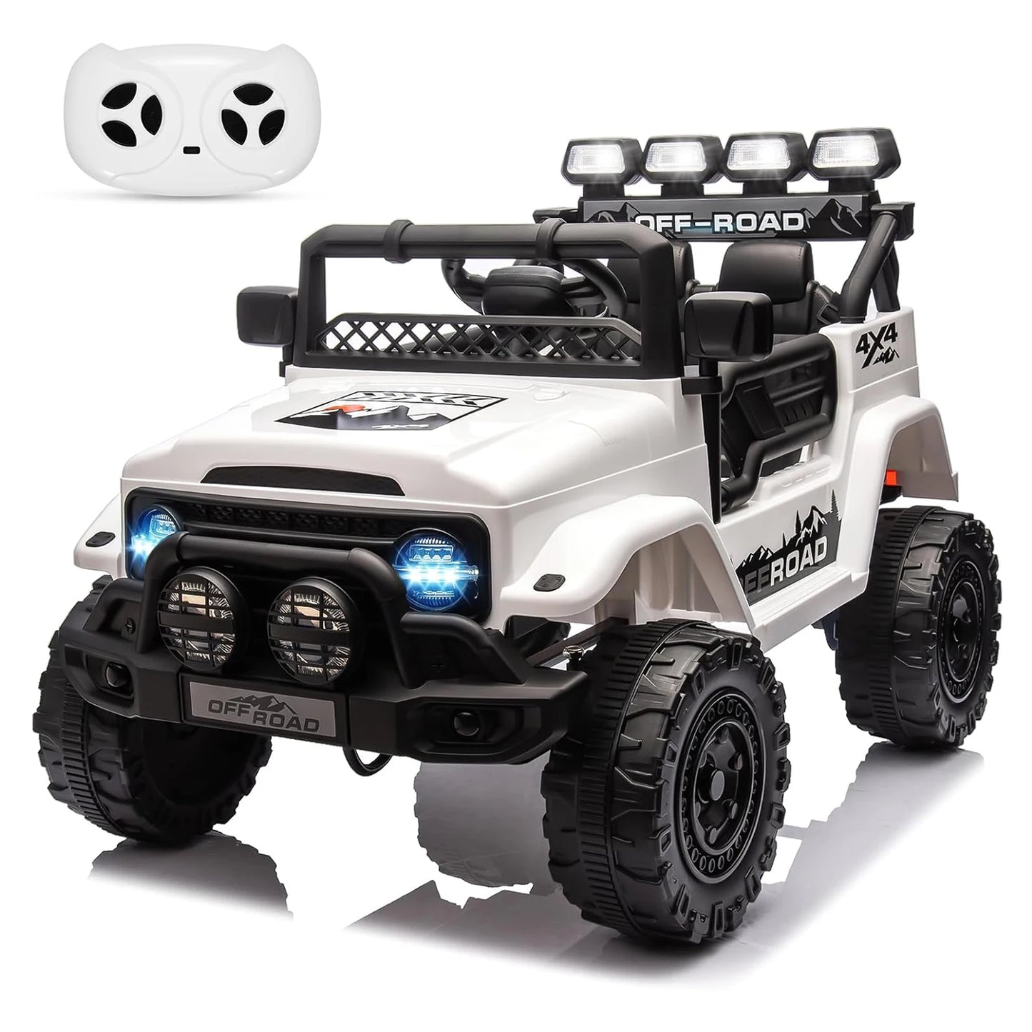 12V Kids Ride On Truck With Remote Control LED Lights
