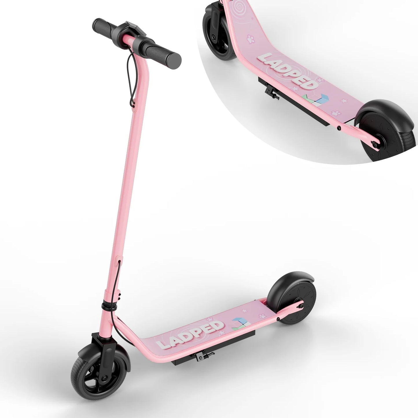 Ladped Kids Electric Scooter 3 Speed Modes 10 Mile Range 250W