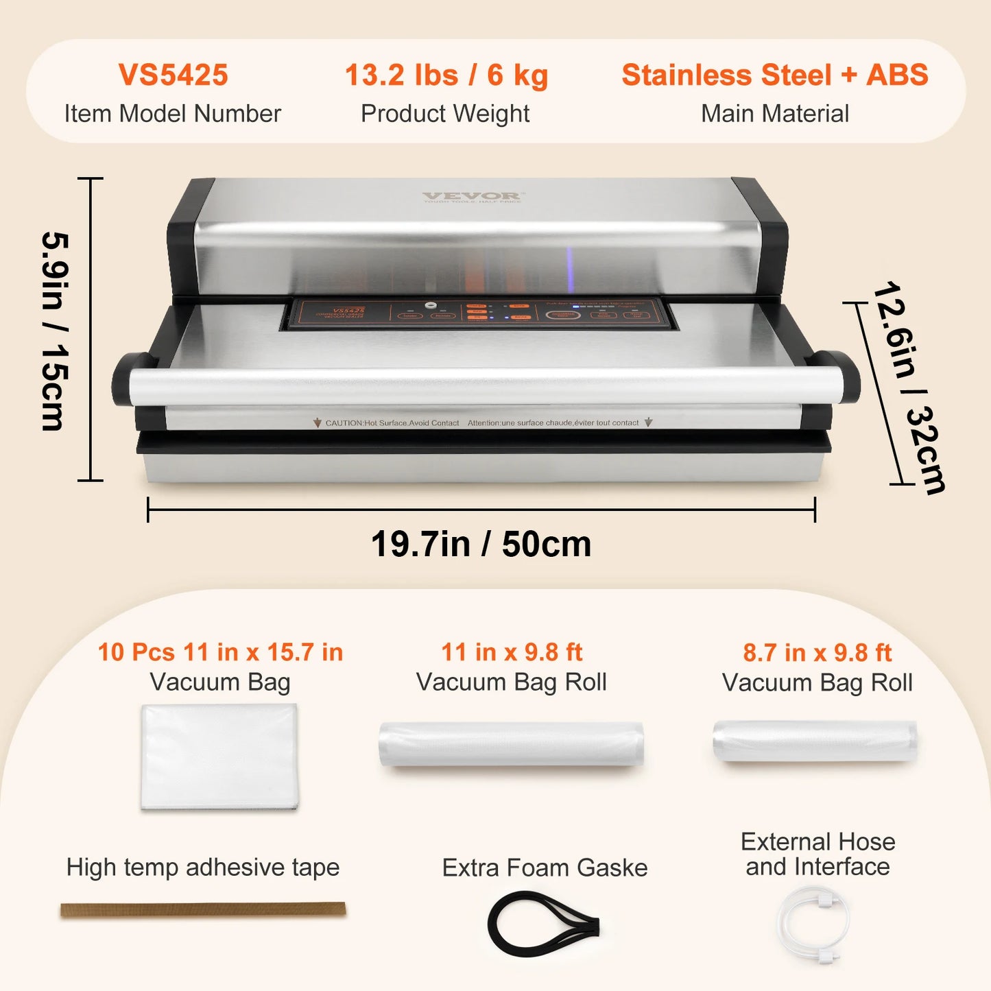 SucceBuy Automatic Vacuum Sealer Machine With Bag Roll Storage