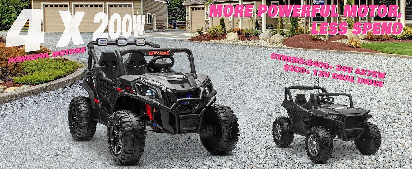 JOYRACER 24V Ride On Off-Road UTV With Remote Control