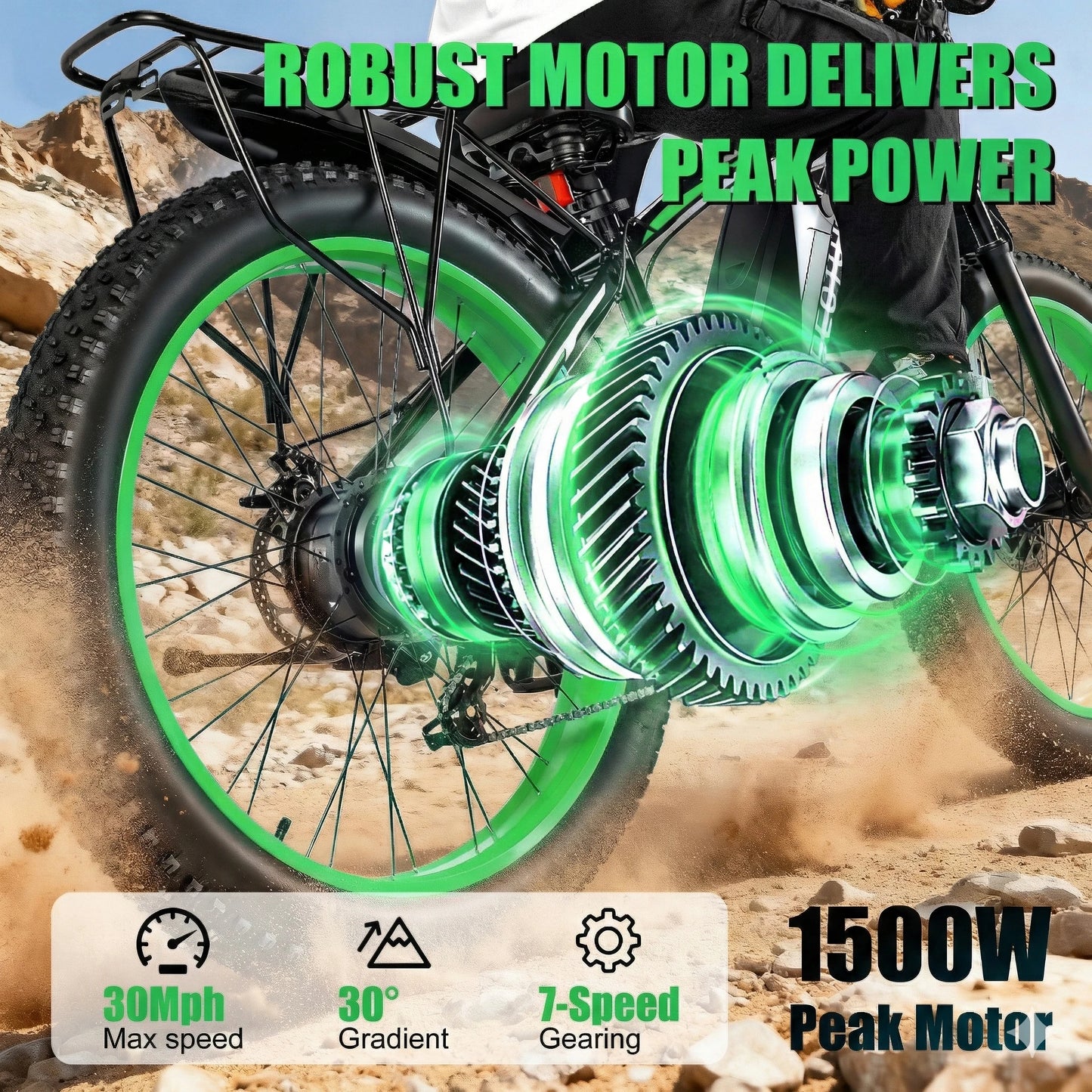 EOEOTWO Fat Tire Electric Bike With Powerful 1000W Motor