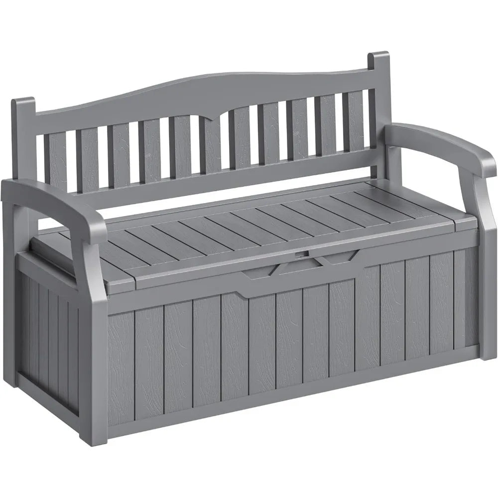 Outdoor Lockable Deck Box Storage Bench Waterproof And UV Resistant