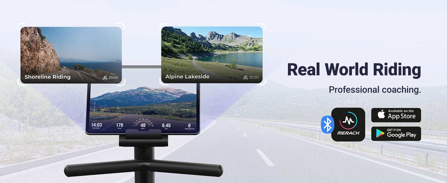 MERACH Recumbent Exercise Bike For Home With Bluetooth App Connectivity