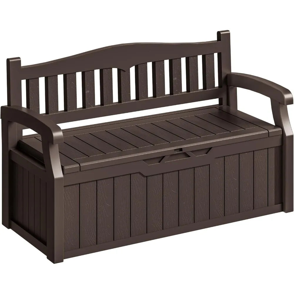 Outdoor Lockable Deck Box Storage Bench Waterproof And UV Resistant