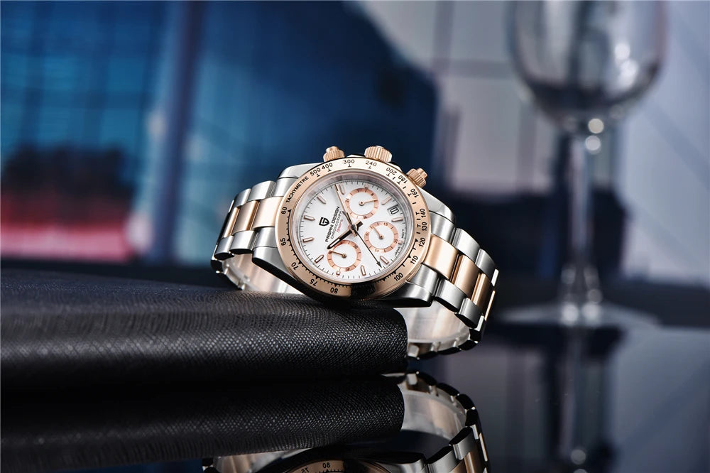 PAGANI DESIGN Men's Sports Quartz Watch With Sapphire Crystal