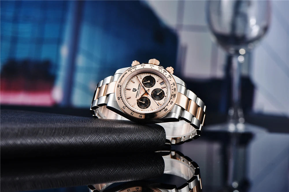 PAGANI DESIGN Men's Sports Quartz Watch With Sapphire Crystal