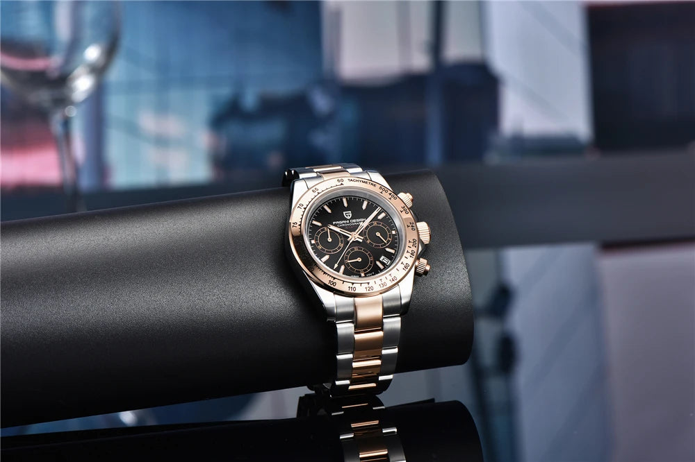 PAGANI DESIGN Men's Sports Quartz Watch With Sapphire Crystal
