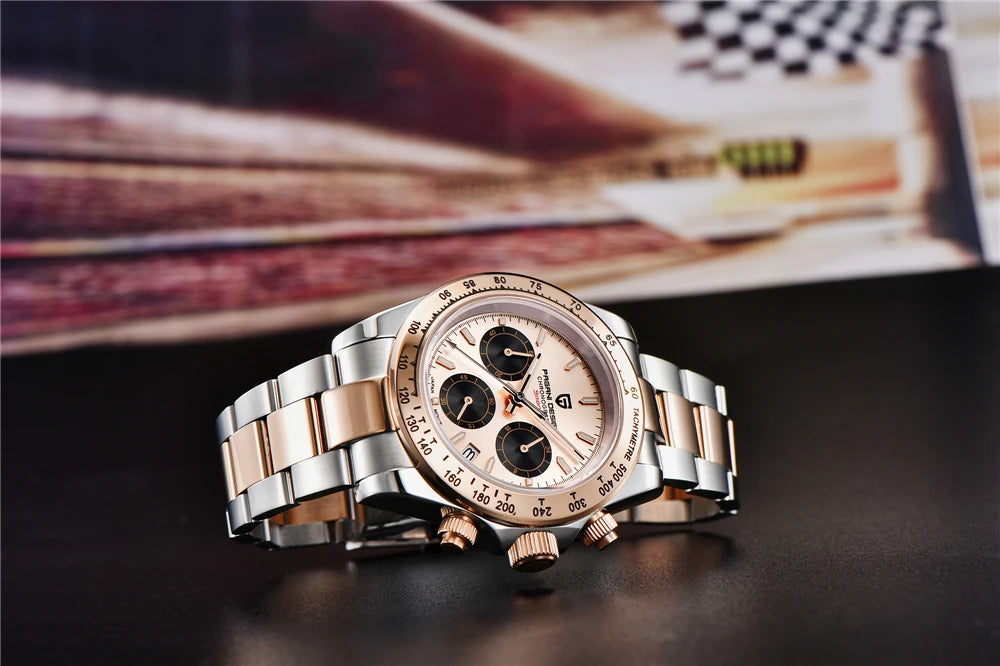 PAGANI DESIGN Men's Sports Quartz Watch With Sapphire Crystal