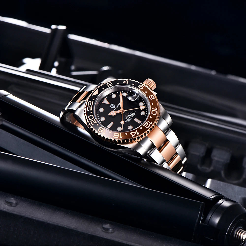 Pagani Design PD-1662 V6 GMT Mechanical Watch Stainless Steel Sapphire