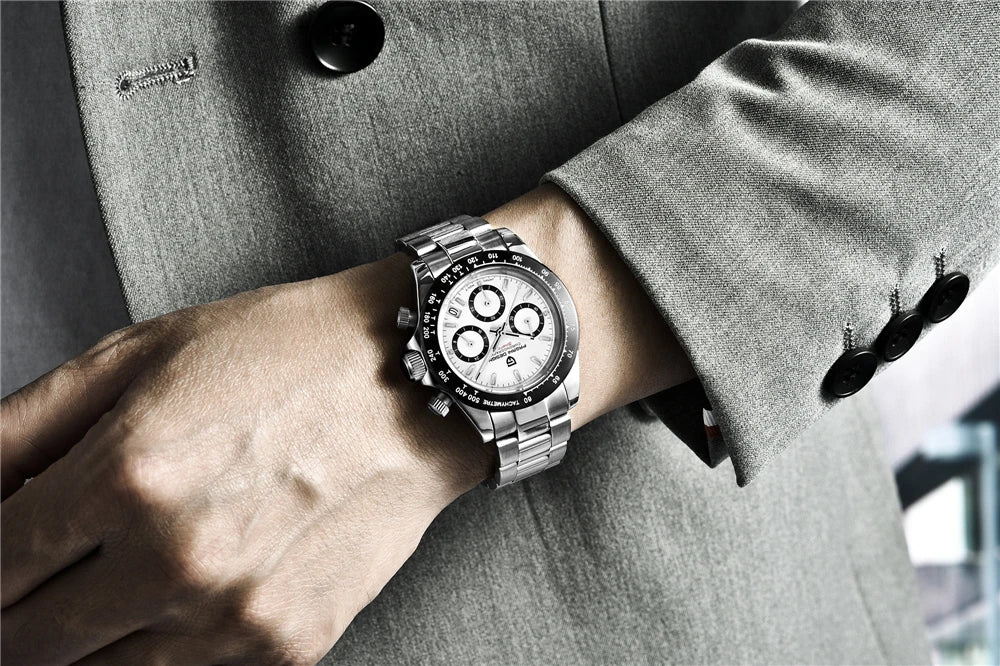 PAGANI DESIGN Men's Sports Quartz Watch With Sapphire Crystal