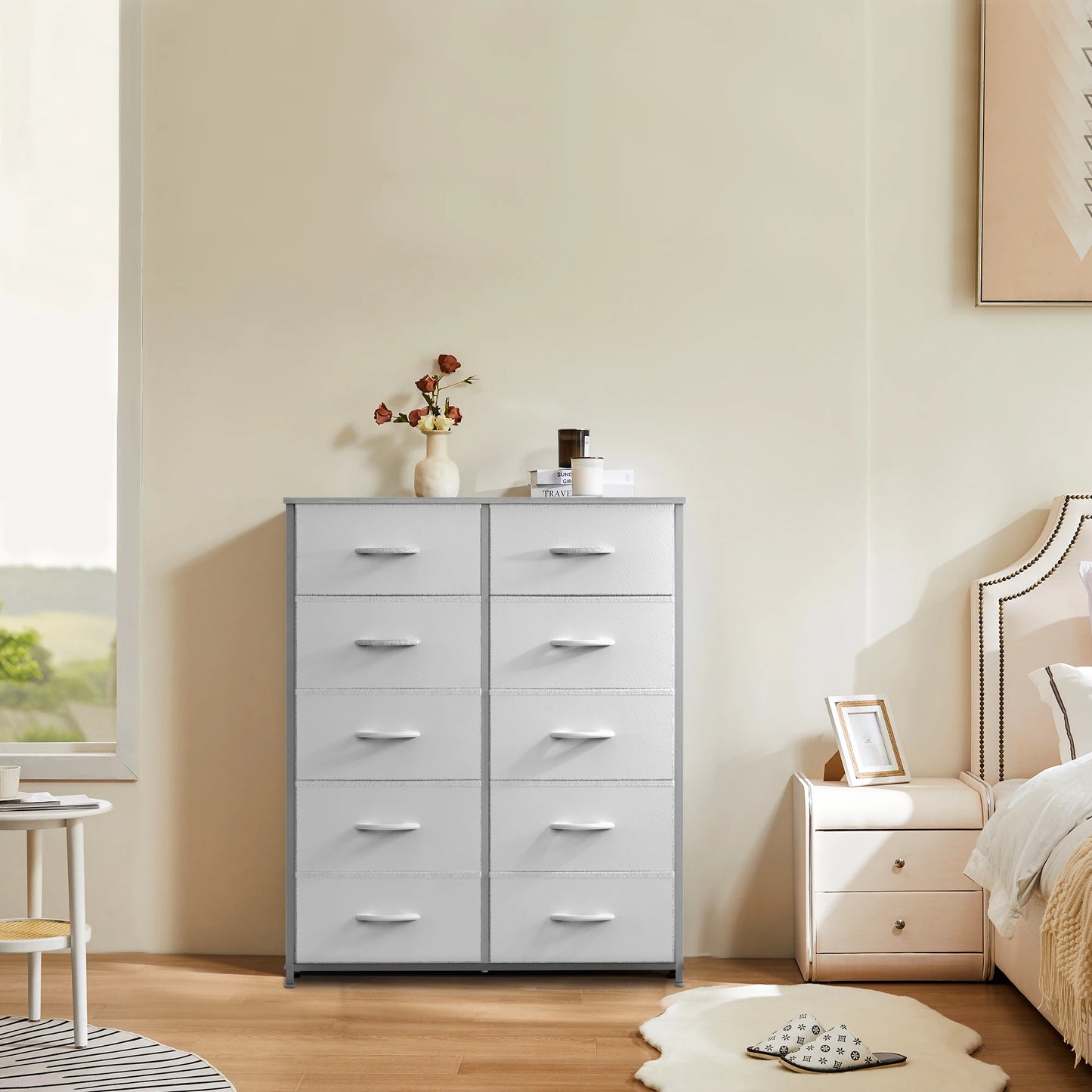 JHK Bedroom Wardrobe Storage Chest With Drawers For Bedroom