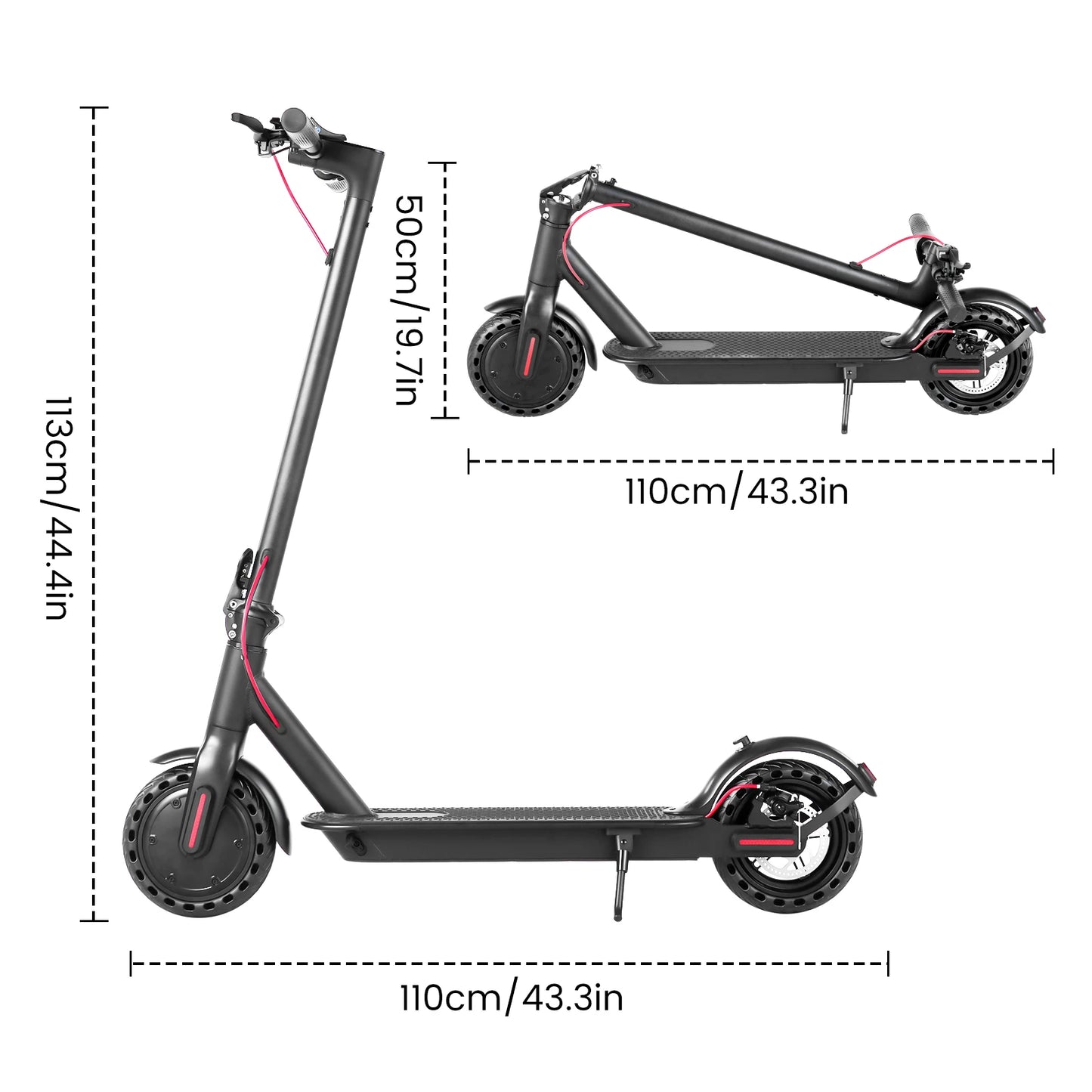 AILIFE Electric Scooter 350W A8 Mini Foldable Waterproof