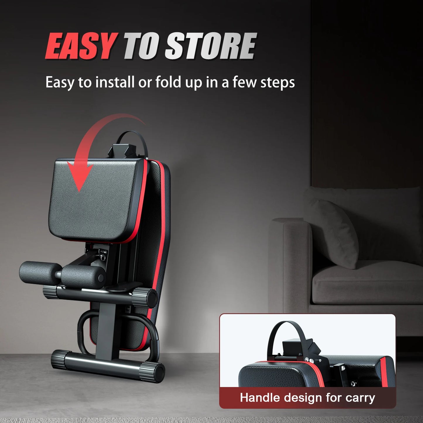 14-In-1 Foldable Dumbbell Bench With 6 Adjustable Levels For Full Body Workout