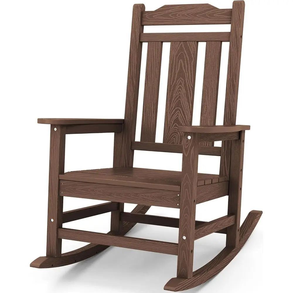 HDPE Oversized Outdoor Rocking Chair For Patio And All Weather