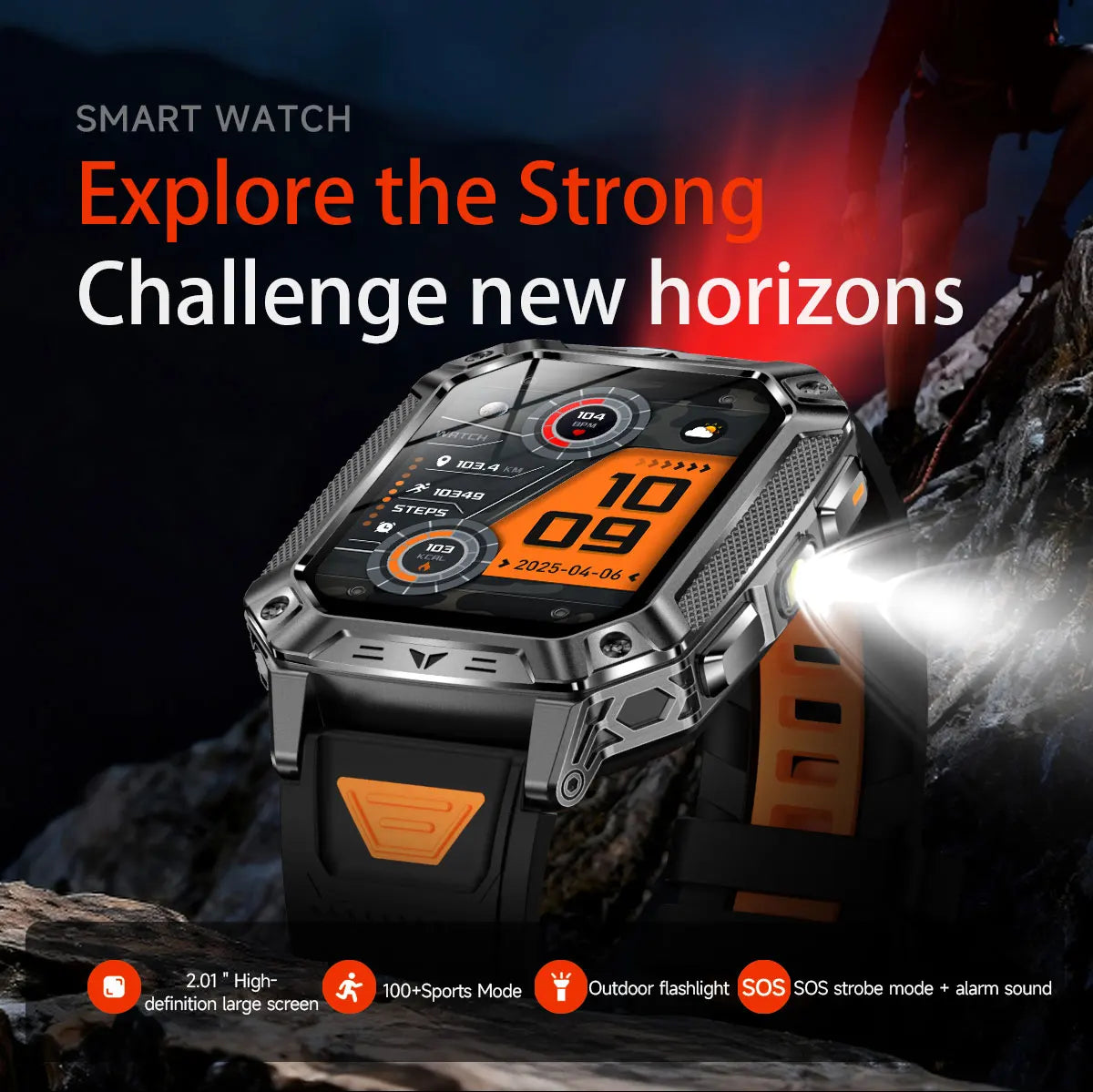 GPS Smart Watch AMOLED 1400mAh Waterproof Fitness Tracker Bluetooth Call