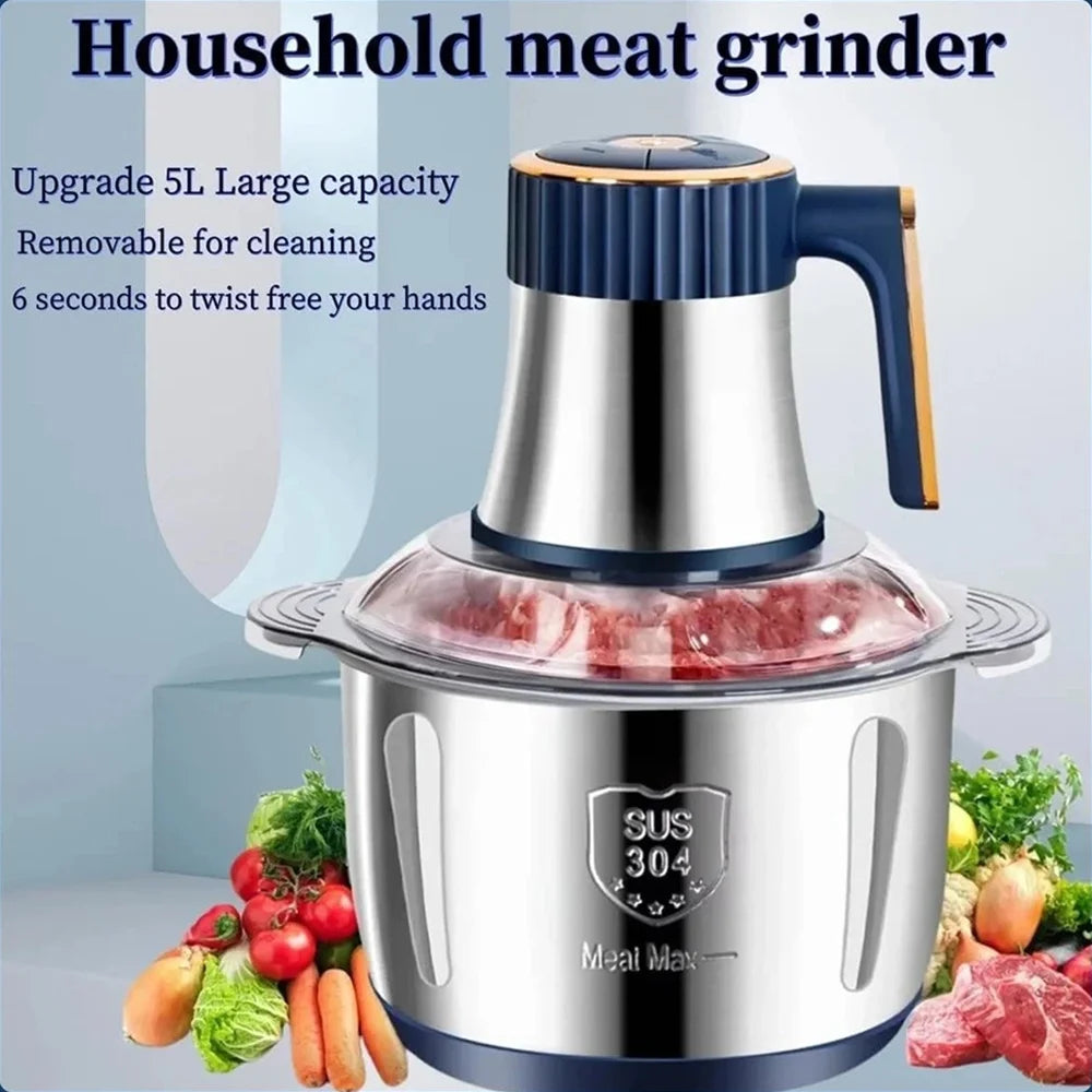 Automatic Meat Grinder Stainless Steel Electric Food Processor