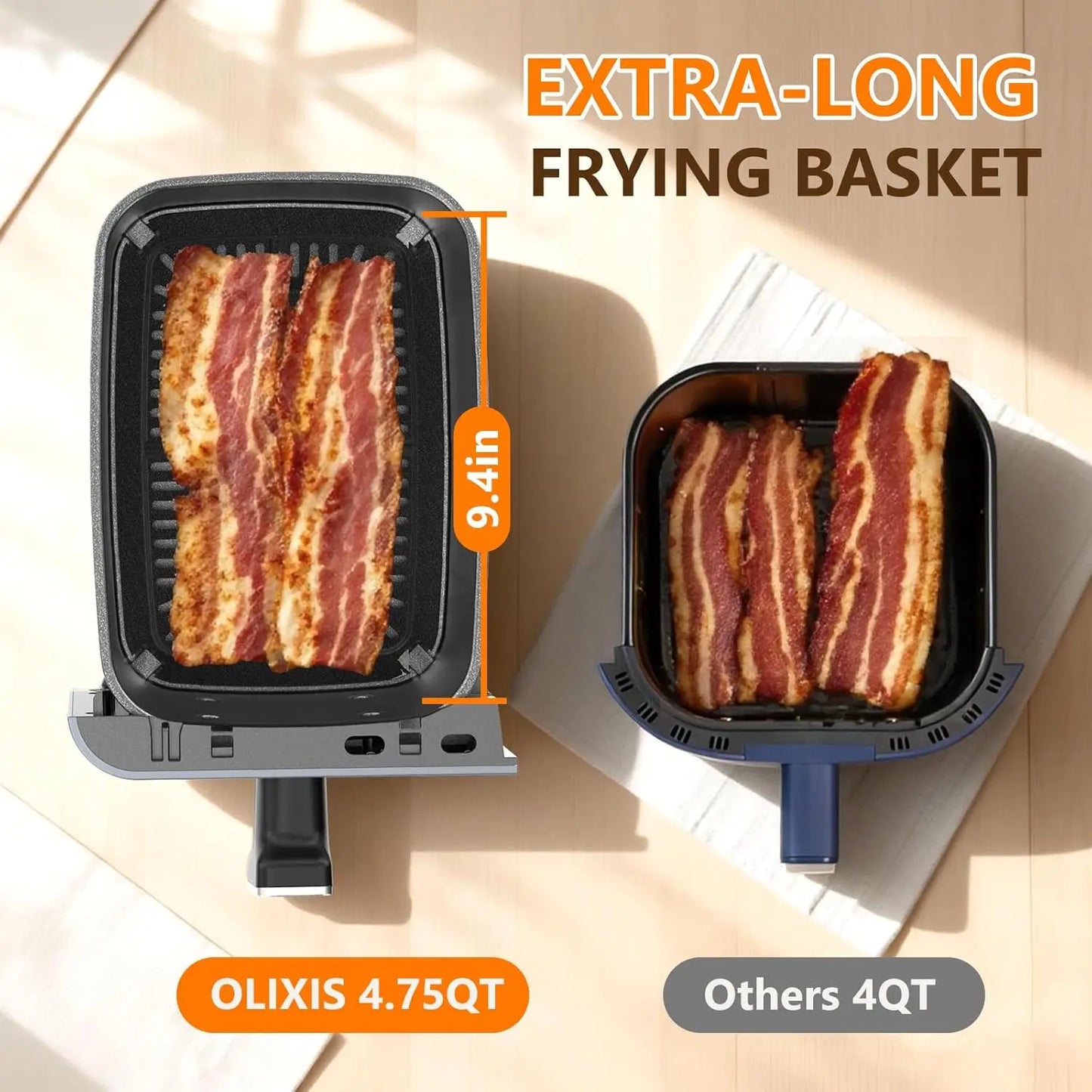 Dual Basket Air Fryer With Twin Baskets For Efficient Cooking