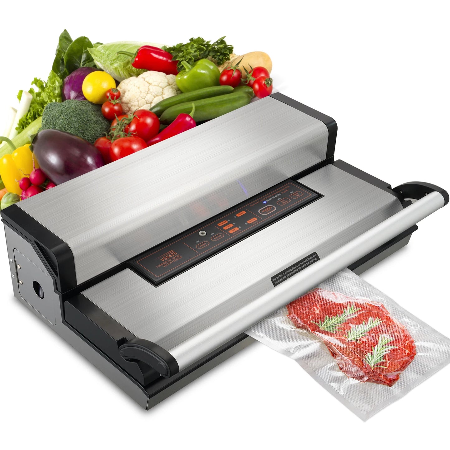 SucceBuy Automatic Vacuum Sealer Machine With Bag Roll Storage