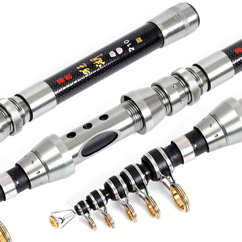Telescopic Fishing Rod And Reel Kit With Lures And Accessories