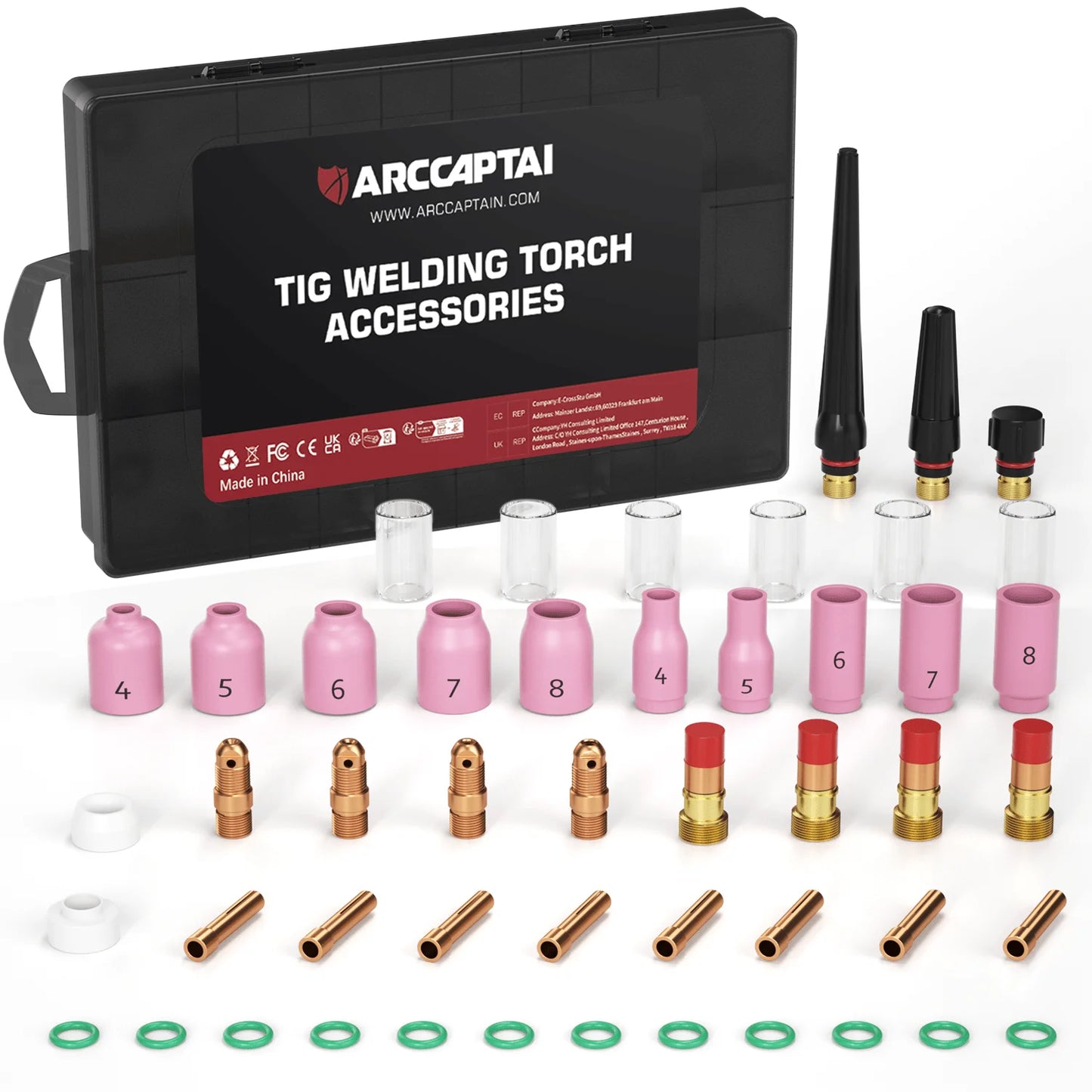 ARCCAPTAIN WP 17 18 26 TIG Welding Torch Accessories Kit
