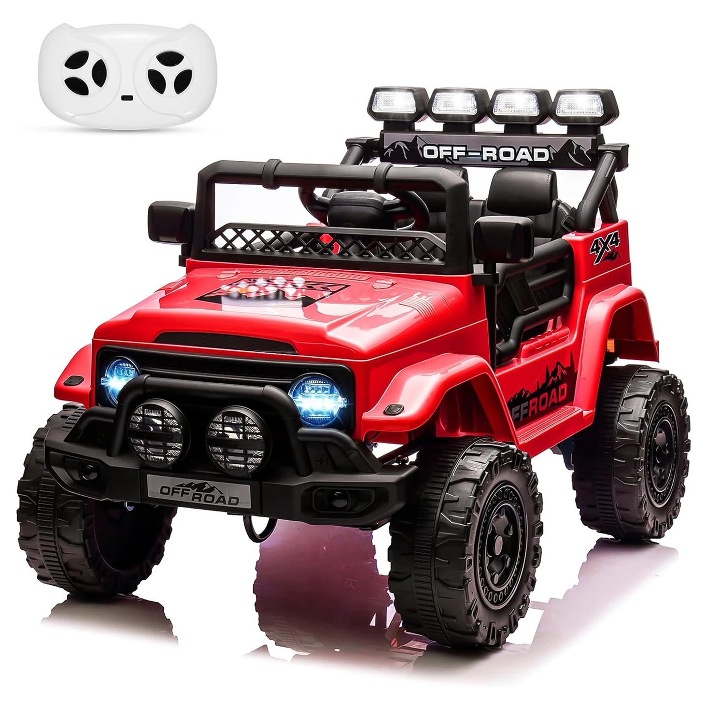 12V Kids Ride On Truck With Remote Control LED Lights