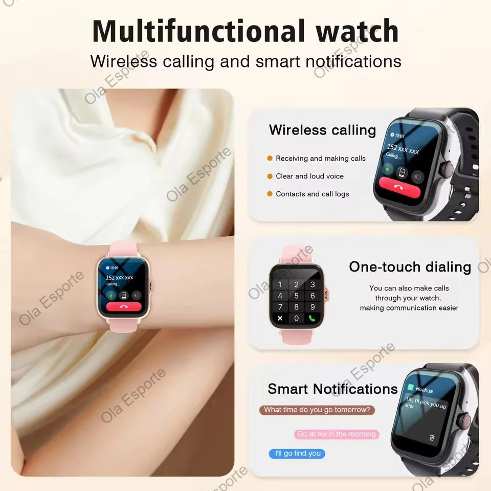Smart Watch With Blood Oxygen And Blood Pressure Monitor Bluetooth