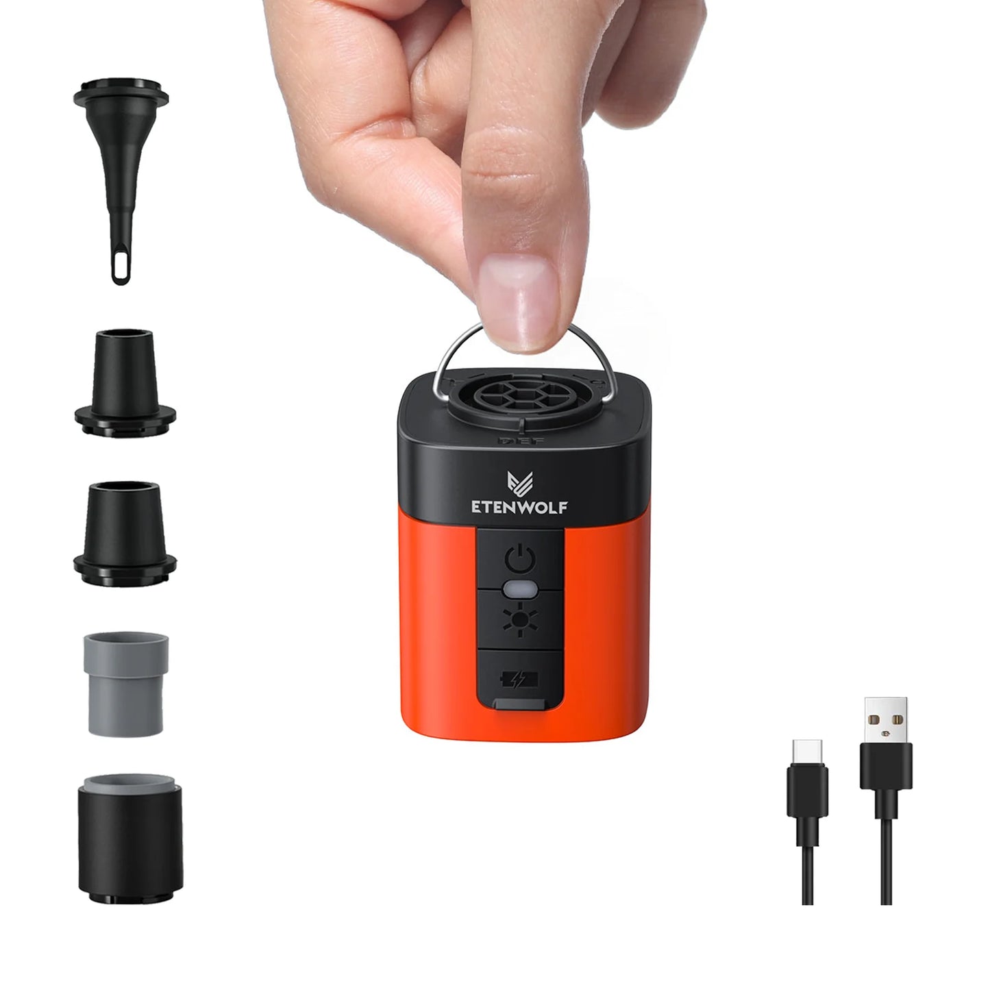 ETENWOLF Air 3 Wireless Pump USBC Fast Charging For Outdoors