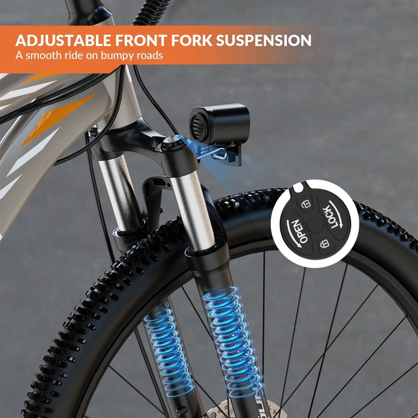 5TH WHEEL AB17 Bike With 700W Peak Motor And Suspension