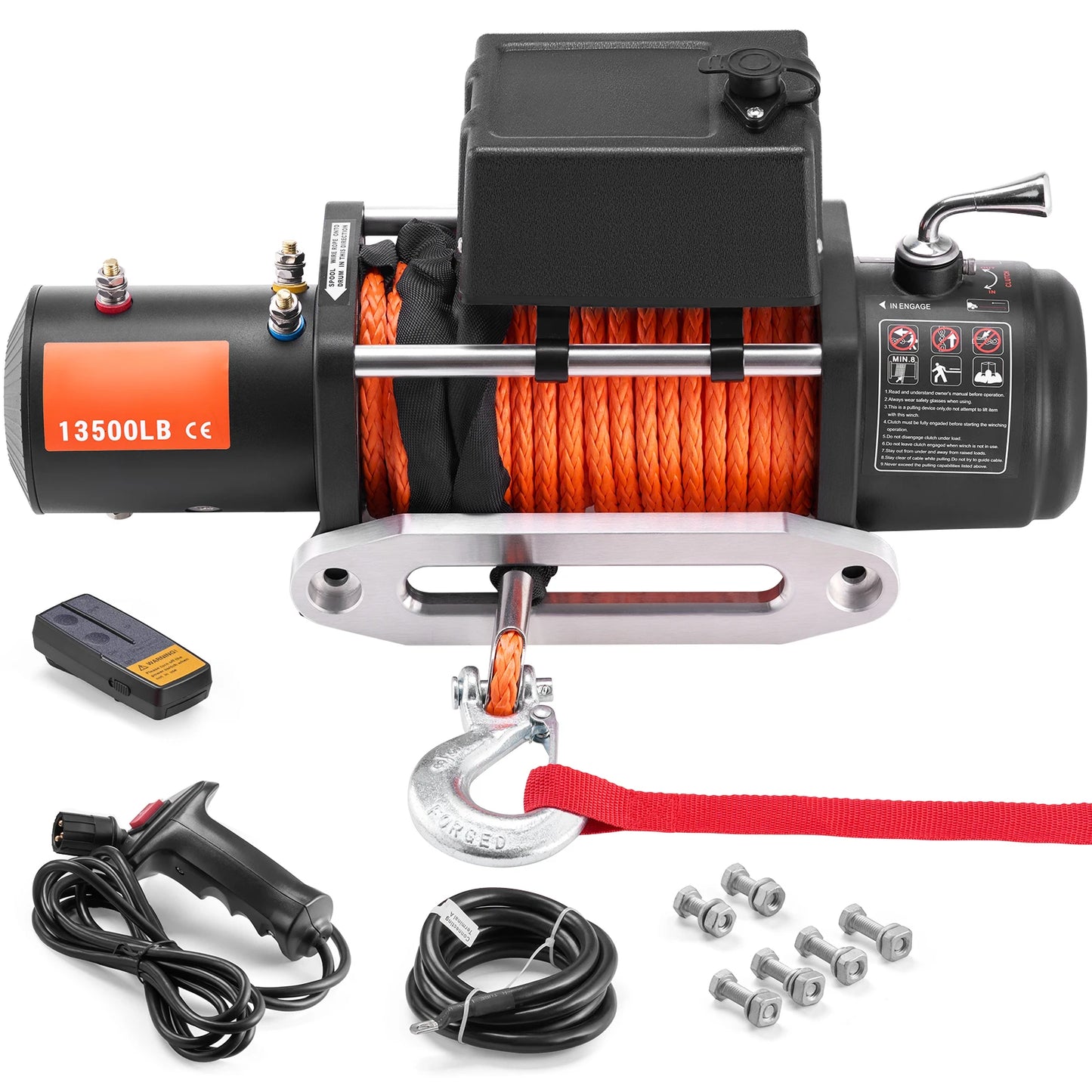 SucceBuy 13500Lb Electric Winch With Wireless Remote