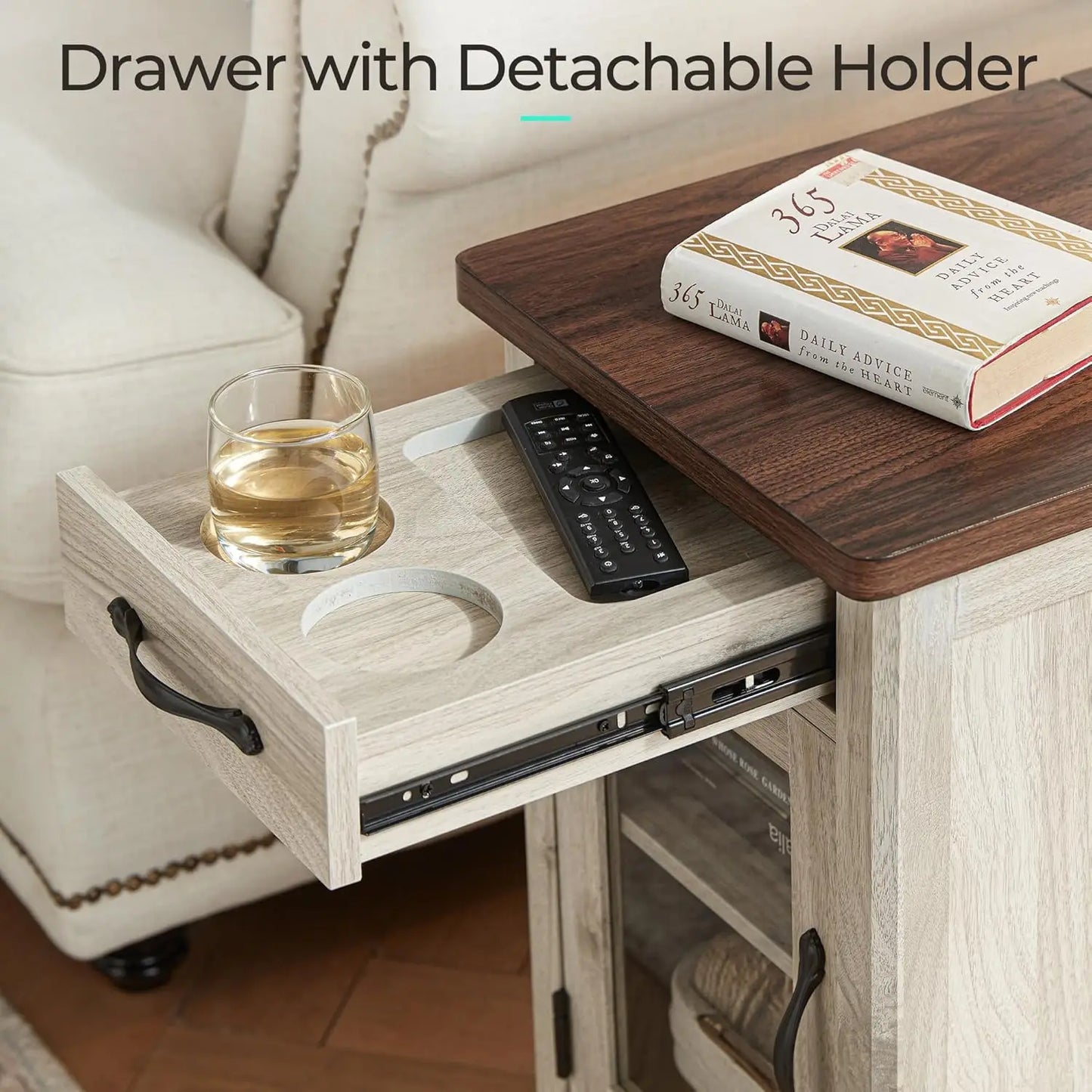 Farmhouse Coffee Table Set Wood Living Room 3 Piece