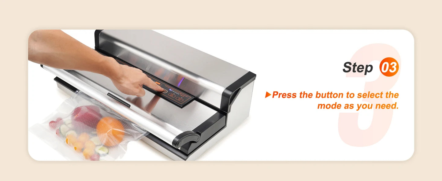 SucceBuy Automatic Vacuum Sealer Machine With Bag Roll Storage