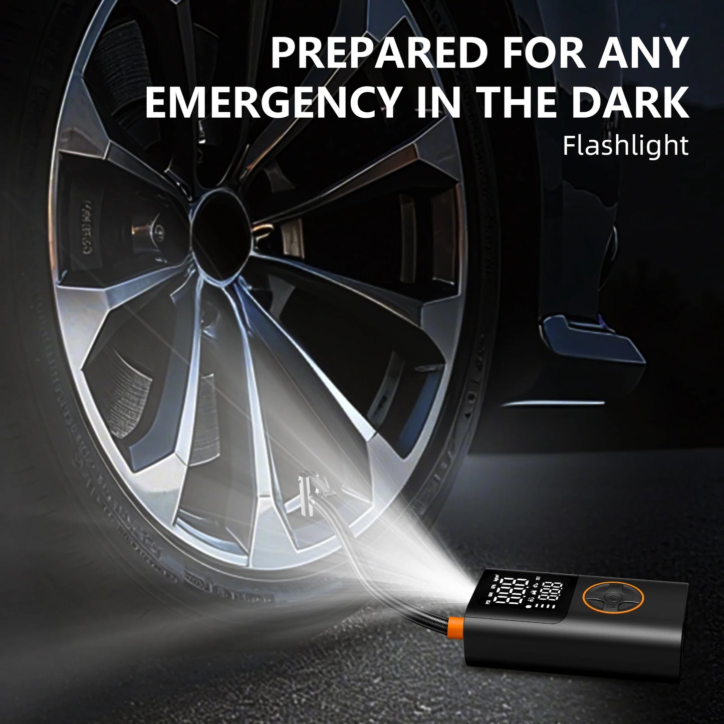 Wireless Air Pump 150 PSI Portable Tire Inflator With USB