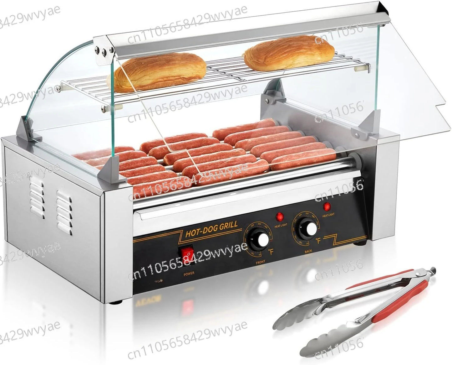 Commercial Electric Hot Dog Sausage Grill Machine 110V 220V