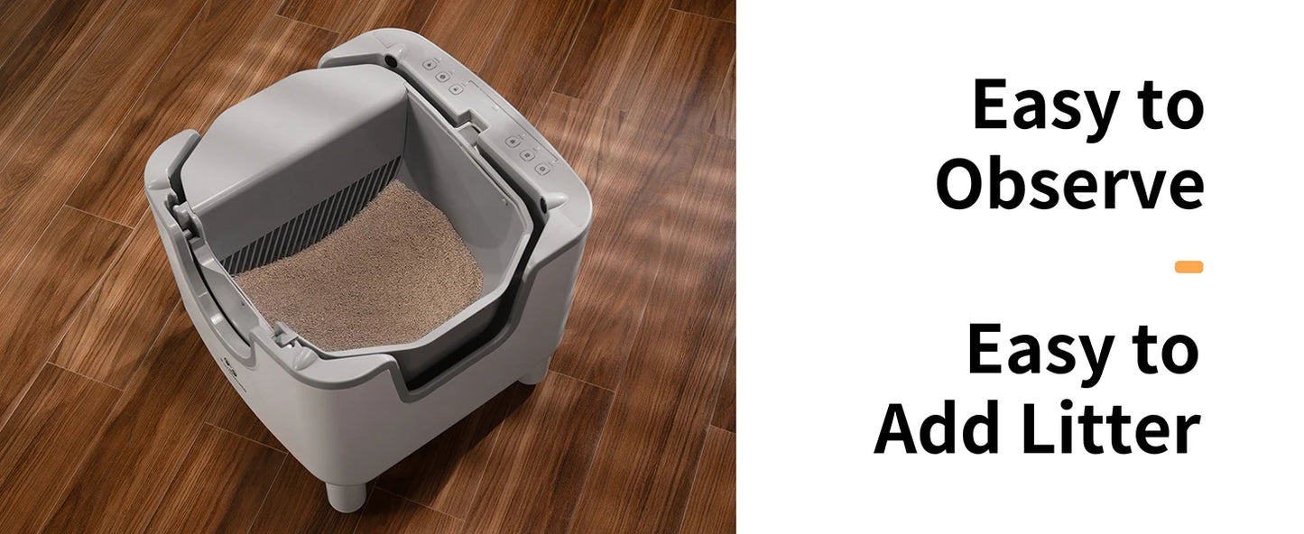 Furoomate F6 Self Cleaning Open Top Cat Litter Box