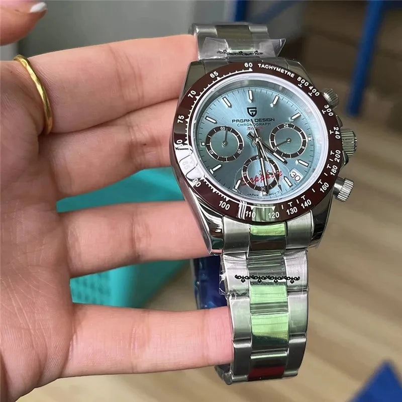 PAGANI DESIGN Men's Sports Quartz Watch With Sapphire Crystal