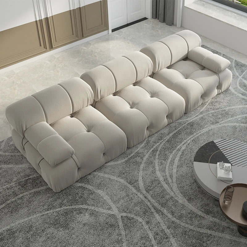 Sdorens Velvet Minimalist Modular Sectional Sofa Modern Convertible Living Room