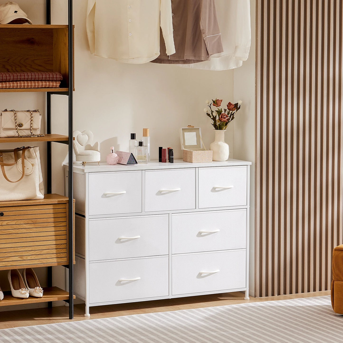 JHK Bedroom Wardrobe Storage Chest With Drawers For Bedroom