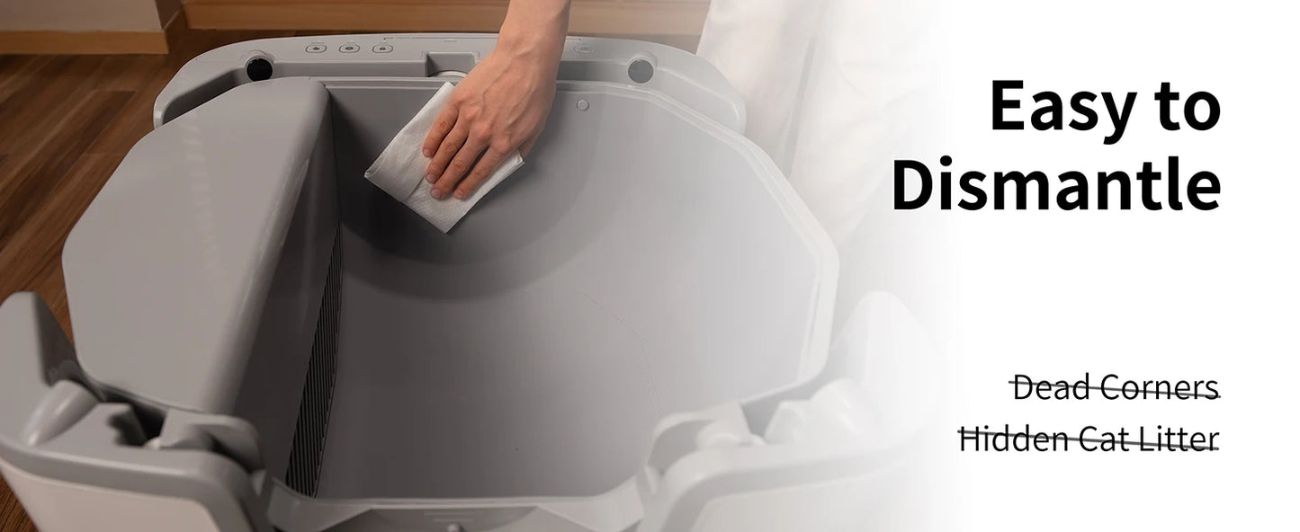 Furoomate F6 Self Cleaning Open Top Cat Litter Box