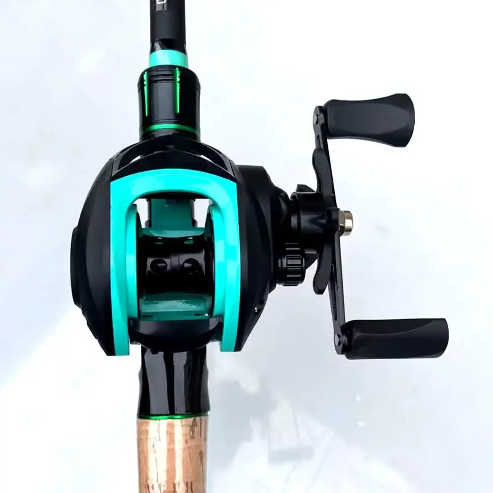 Ultralight Portable Baitcasting Fishing Rod And Reel Set