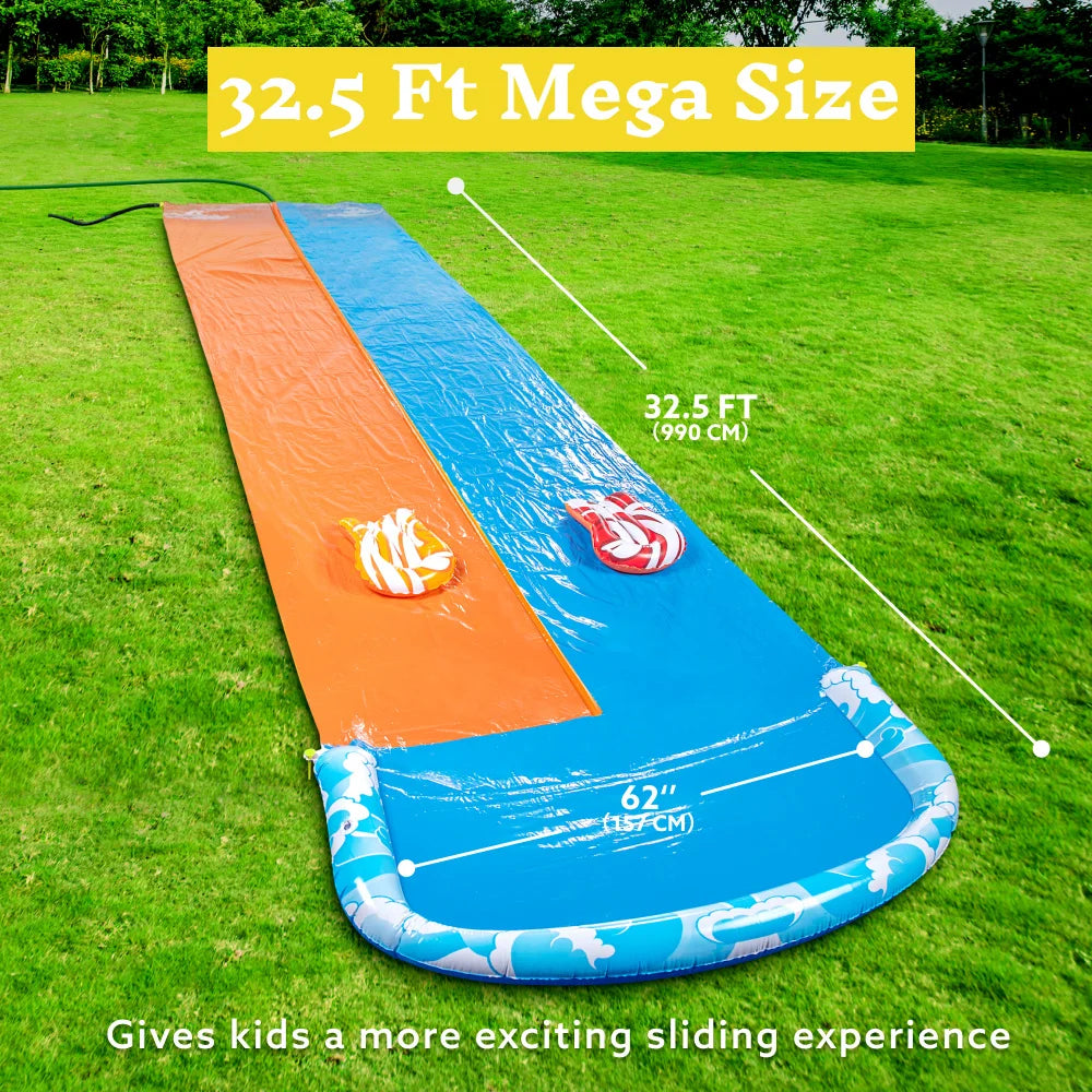 Joyfy Mega Inflatable Water Slide With Dual Racing Lanes