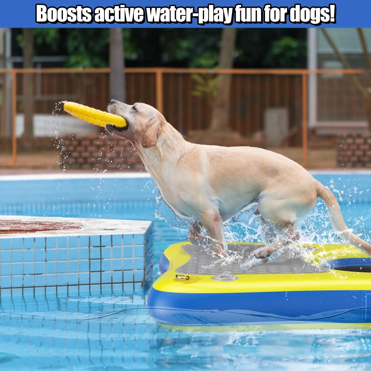 Inflatable Dog Boat Ramp Dock With Anti Slip EVA Foam