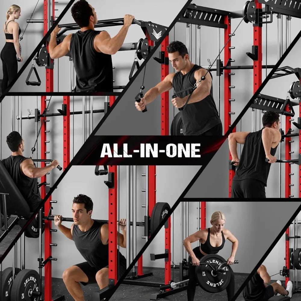 XIAOLANG M21 Smith Machine Dual Pulley Cable Cage 2000LBS