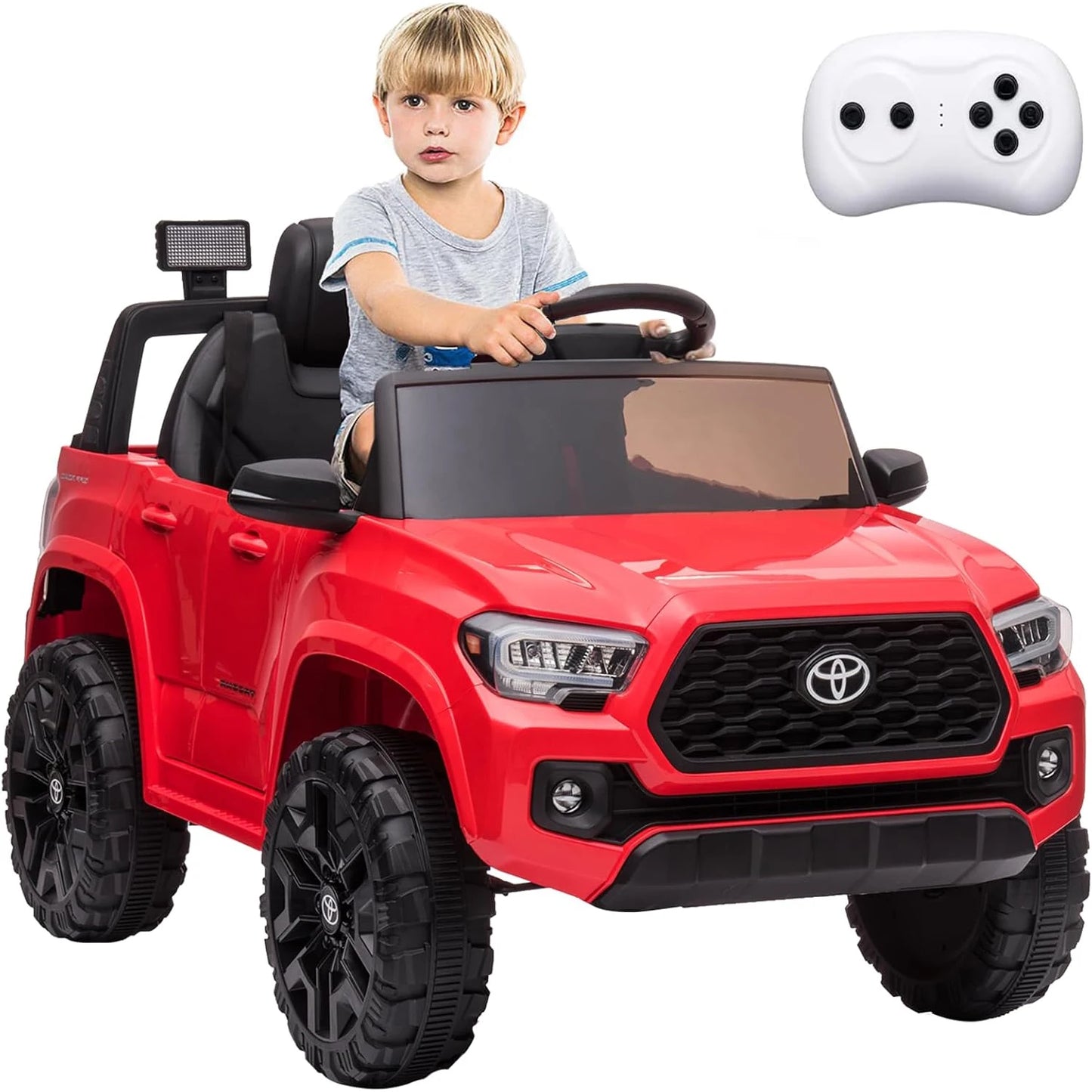 HiMISS 12V Kids Ride On Car With Remote And LEDHeadlights