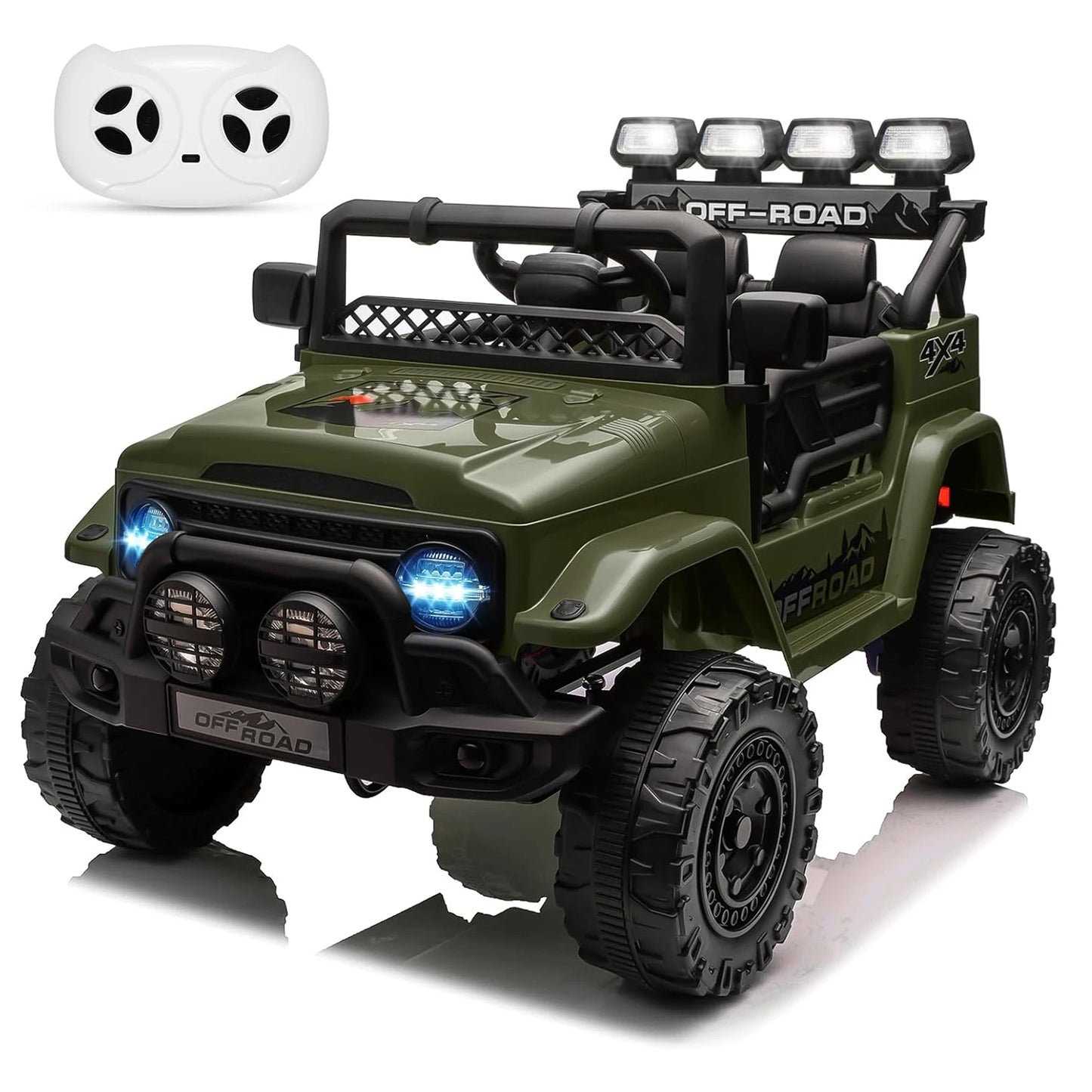 12V Kids Ride On Truck With Remote Control LED Lights