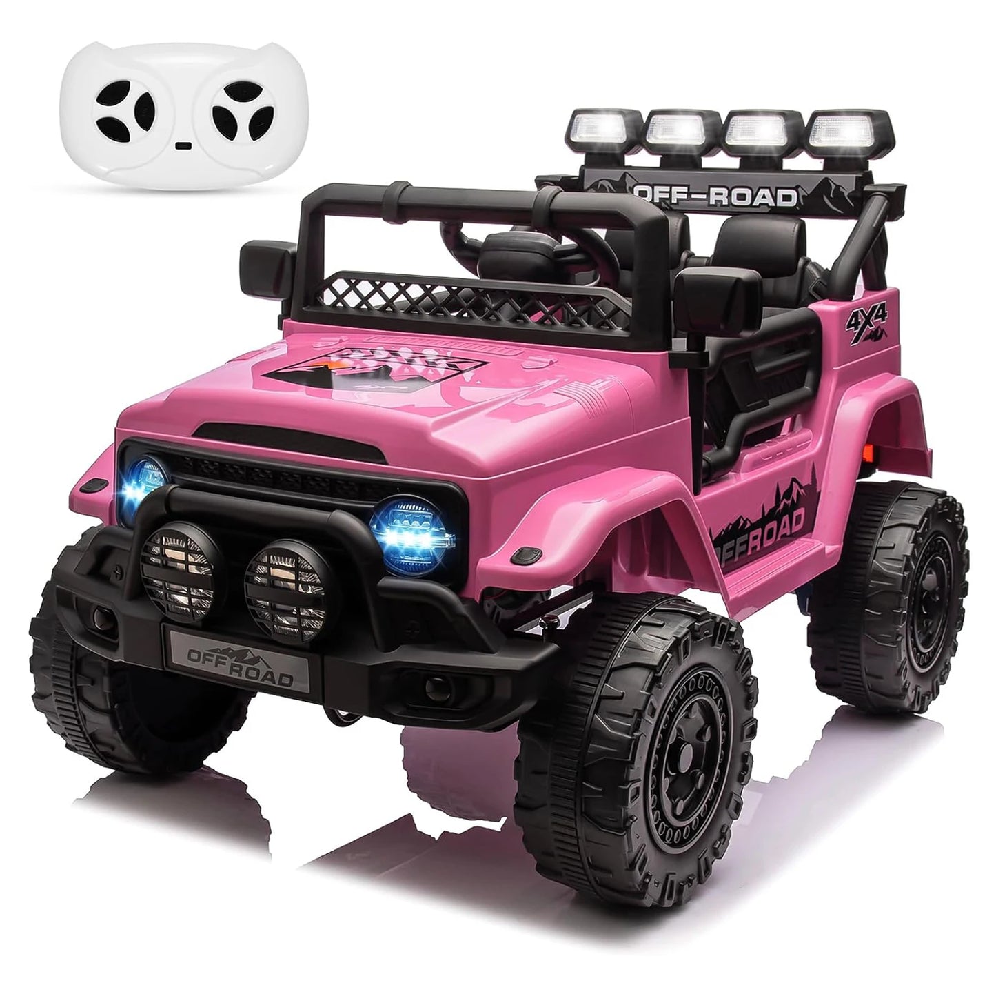 12V Kids Ride On Truck With Remote Control LED Lights