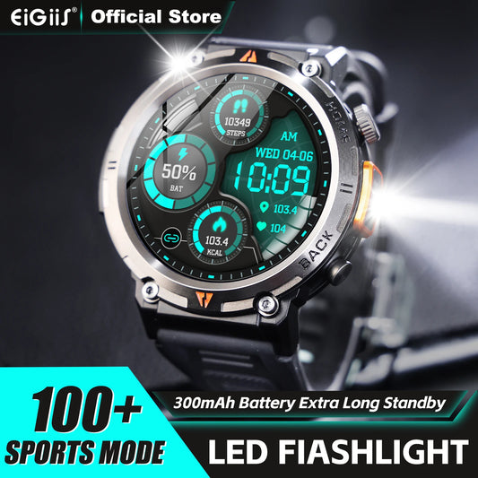 EIGIIS KE3 Smart Watch 3ATM Waterproof Health Monitor with Bluetooth