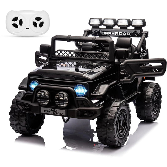 12V Kids Ride On Truck With Remote Control LED Lights